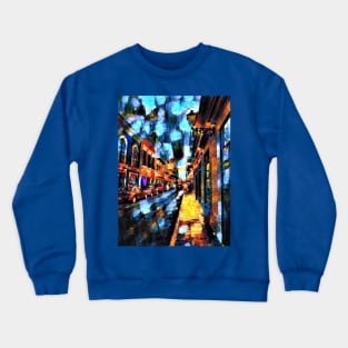 Misty Old San Juan Impressionist Painting Crewneck Sweatshirt